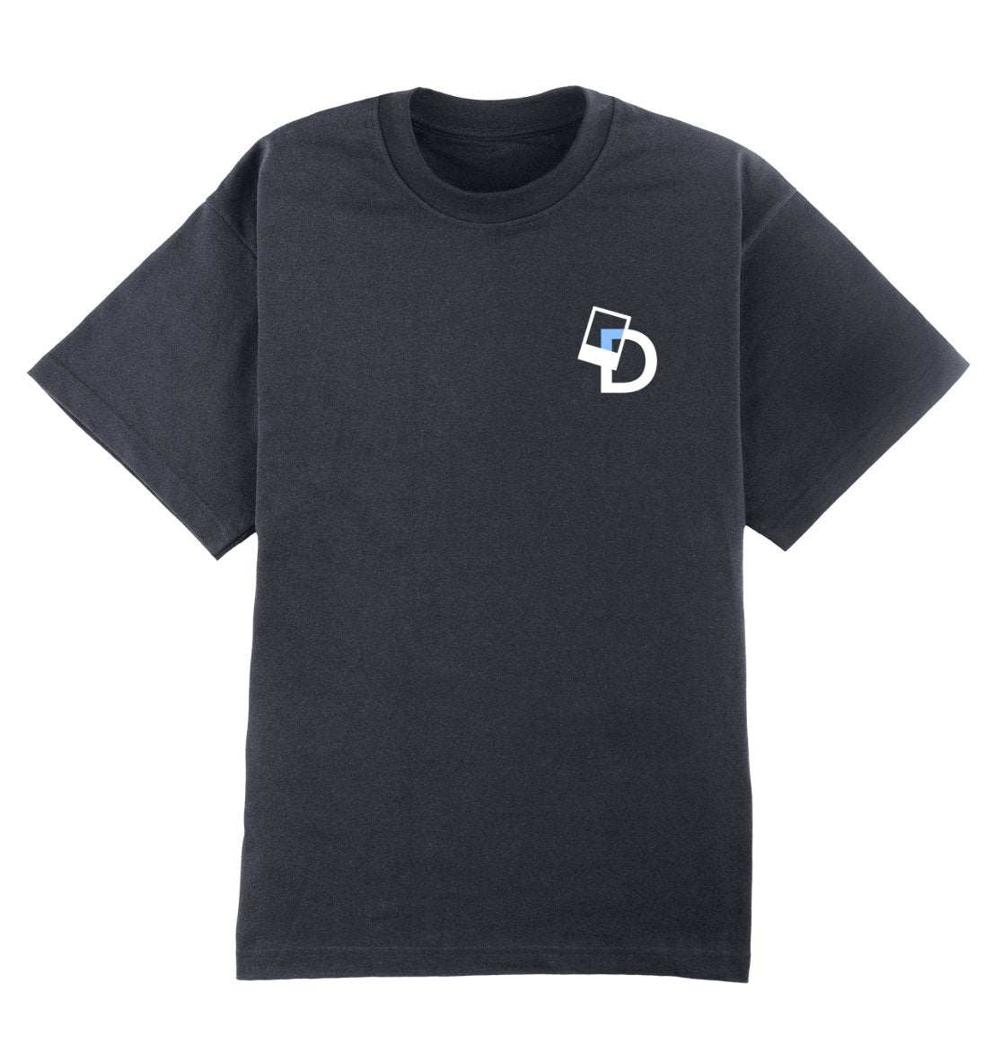 Oversized Grijs T-shirt voor heren en dames van DESONS, met een minimalistisch logo op de borst. Luxe streetwear T-shirt.