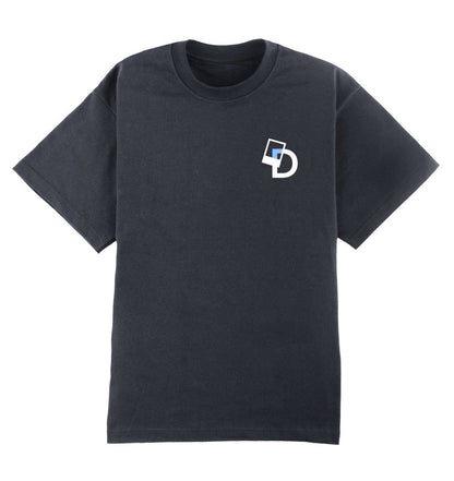 Oversized Grijs T-shirt voor heren en dames van DESONS, met een minimalistisch logo op de borst. Luxe streetwear T-shirt.