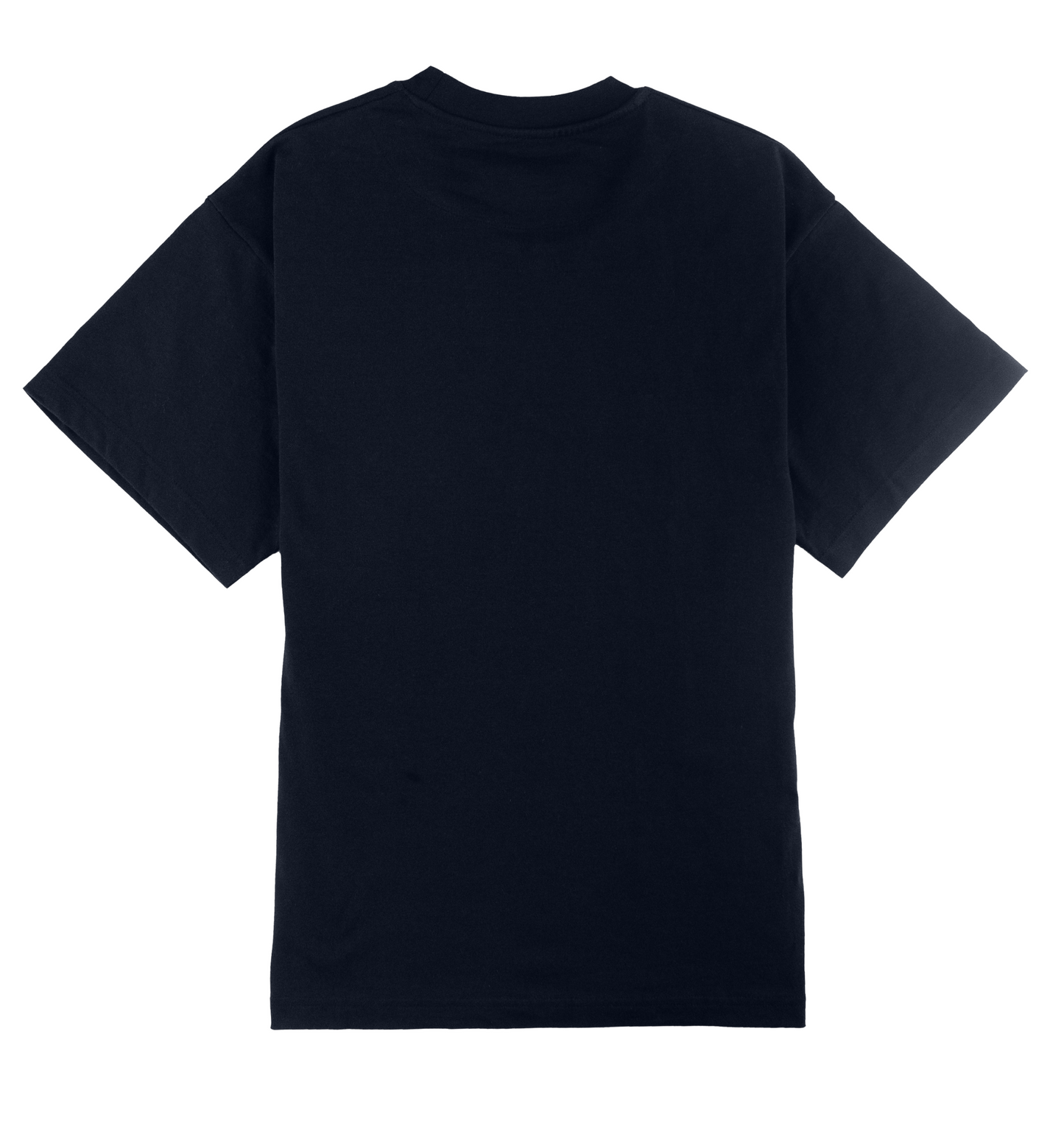 Oversized donkerblauw T-shirt voor dames en heren, ideaal voor casual en streetwear outfits.